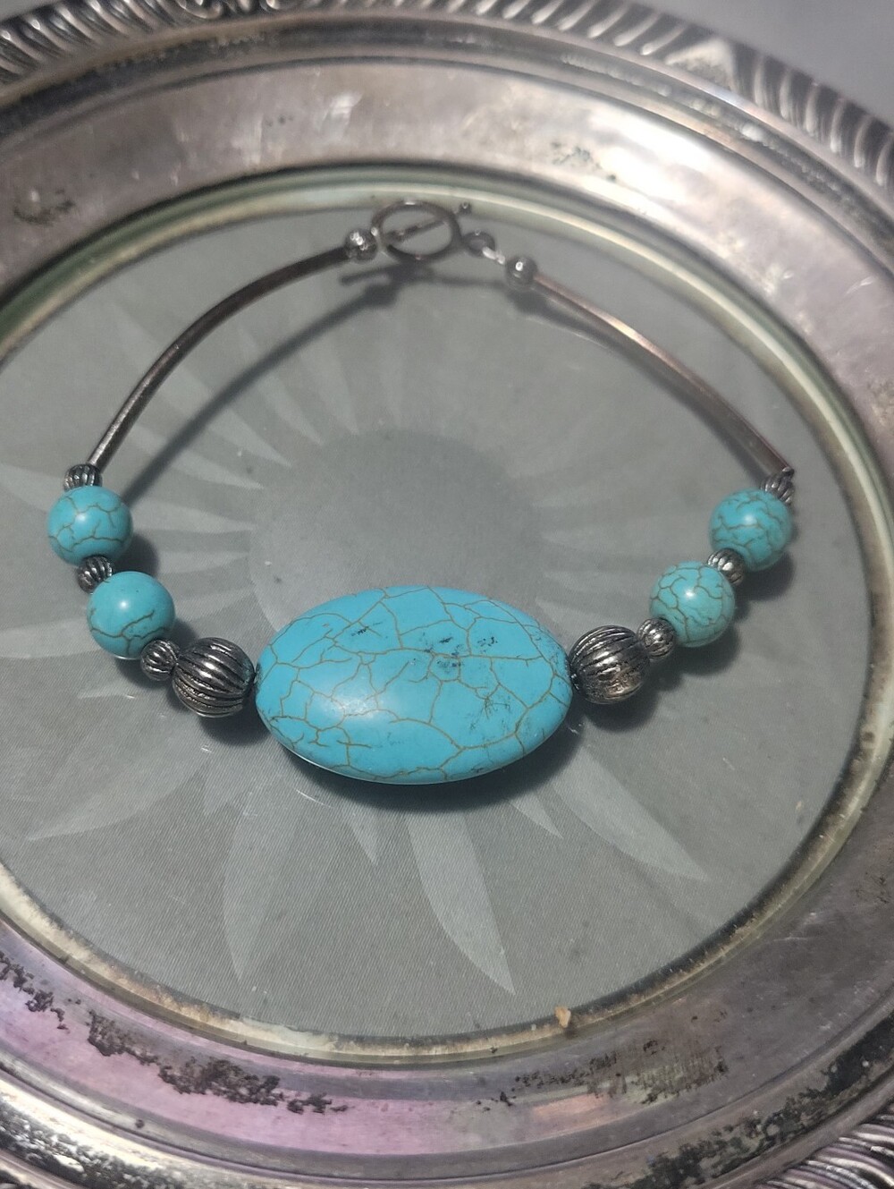 Sterling Silver Turquoise Bracelet